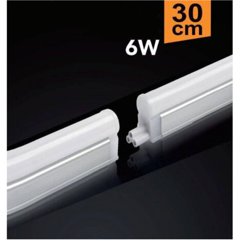 Plafonnier Led Néon T5 Pour Meuble, Mat, Réglette, Différentes Tonalités Lumineuses, 6 W, 30 Cm, T5-6 W