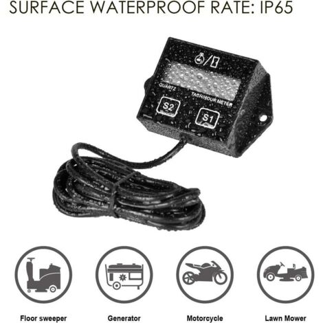 Tachymètre,betterlife Indicateur de compte-tours/heure à réarmement inductif essence pour paramoteurs,moteurs marins-Pompes intérieures et extérieures,Groupes électrogènes,1pcs (1/5)