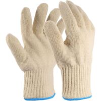 Paire Robuste Grand Gants Anti Chaleur Four Avec Doigts, Résistant à Chaleur Coton Tricoté Épais Pour Friteuse à Air, Barbecue, Jardinage Pour Hommes, Cuisine