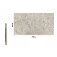 Rotolo Pellicola Gres Porcellanato Effetto Marmo Beige 45cm X 2mt 71259
