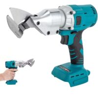 Cisaille à métaux électrique sans fil Makita 21 V, ciseaux à tôle, ciseaux électriques sans fil, coupe-bordures pour couper des tôles d'acier de 1 mm/2 mm (batterie non incluse) XXW