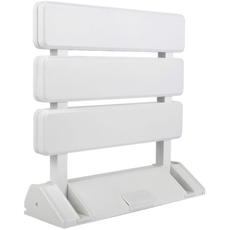 Siège de Douche Mural Repliable/Rabattable Salle de Bain,Planche pour Baignoire orthopédique Siège de Bain antidérapant Poids,Tabouret de Douche Ergonomique Pieds(33 32 7 cm (Blanc)) (1/5)