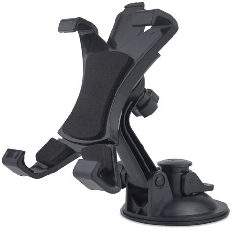 Tablette Support de Voiture, 360 Degrés Support Tablette de Pare-Brise Voiture Réglable pour Tablettes de 7" 10.5",iPad/Samsung/Kindle Fire (1/5)