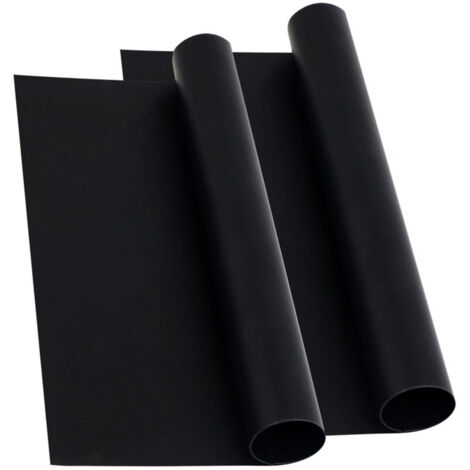 Tapis de four antiadhésif (lot de 2) - Grand tapis de cuisson universel en téflon à convection, protecteur de fond de cuisinière, revêtement convection robuste et propre (40 x 50 cm) (1/5)