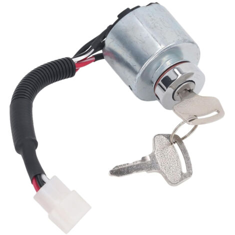 Interrupteur D'Allumage Moteur Avec 2 Clés - 110-7887 Compatible Chargeuses Caterpillar - Verrouillage Fiable En Alliage D'Aluminium