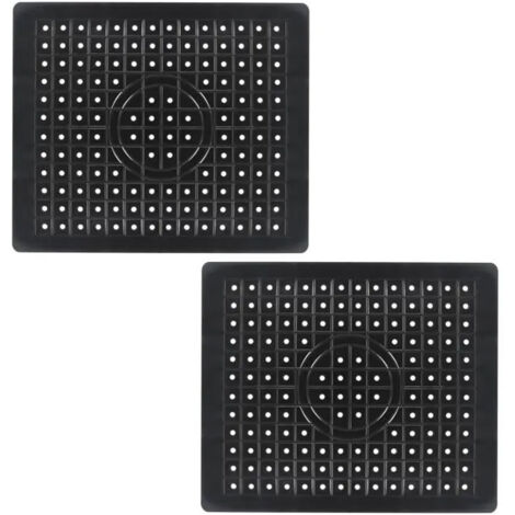 2 PCS Tapis Evier Cuisine Caoutchouc TPR Tapis dévier 31,4 x 26 cm Protege Evier Cuisine Protection Evier Cuisine Tapis Fond Noir (1/5)