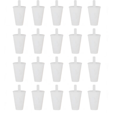 20 pièces Bouchon en Silicone résistant aux Hautes températures, étanchéité Efficace, Bouchon Conique de Protection pour Le Traitement de Surface (1/5)