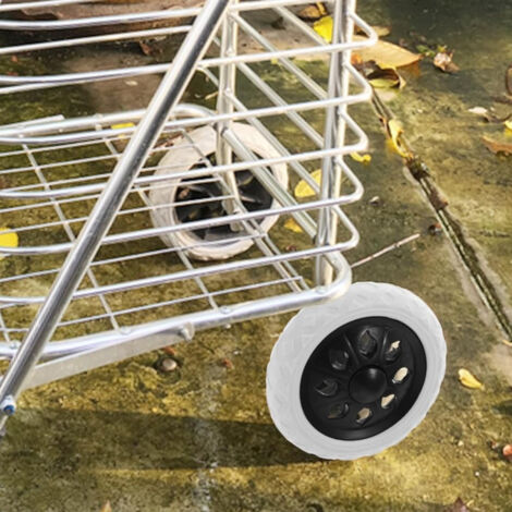 Lot de 2 roulettes pivotantes en PVC pour chariot 12,7 cm Charge
