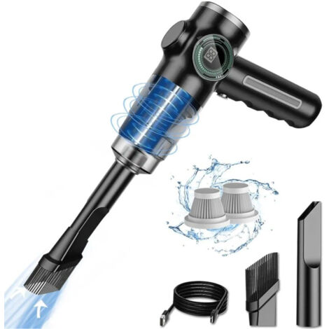 Aspirateur de Voiture sans Fil 29000Pa 120W - Puissant Aspirateur à Main Rechargeable avec Écran LCD et Longue Autonomie (1/5)
