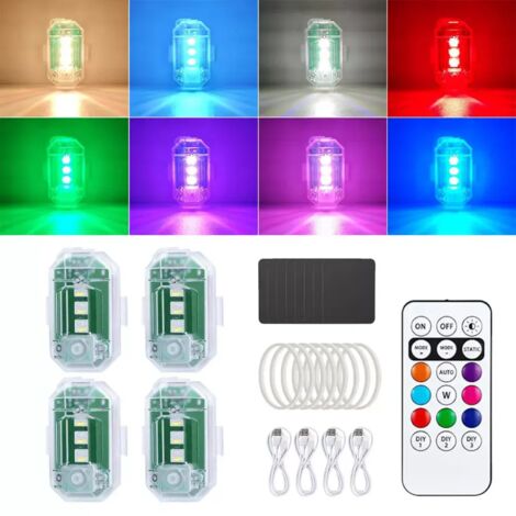 Lampe Stroboscopique Télécommandée Pour Voiture, Lampe Stroboscopique Telecommandee Pour Voiture Lampe Stroboscopique Led Sans Fil A Haute Luminosite 91683491