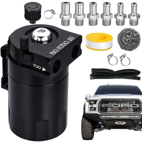 Pot d'huile universel respirant pour modification automobile - avec boule de nettoyage du filtre à air (1/5)