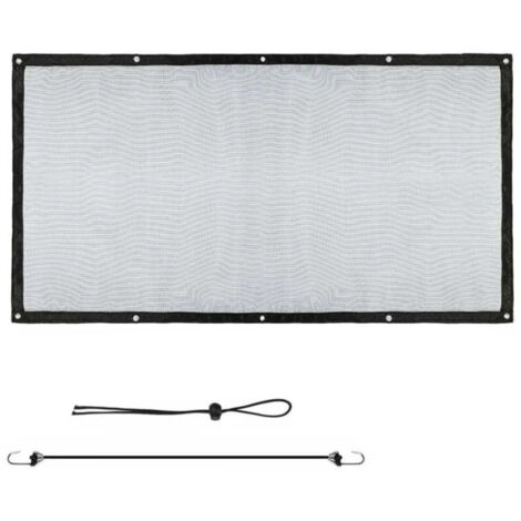 Filet pour Voiture pour Animaux Portable Filet de Protection Voiture Séparation pour Chien Chat Filet avec Crochets et Cordes Grille de Séparation Universelle pour Voiture 112cm×62cm (1/5)