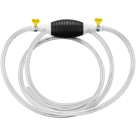 Poire D\'Amorcage Pompe de Siphon à Main 3m Pompe Tuyau D'aspiration pour Véhicule Aspiration Eau Carburant Diesel (1/5)