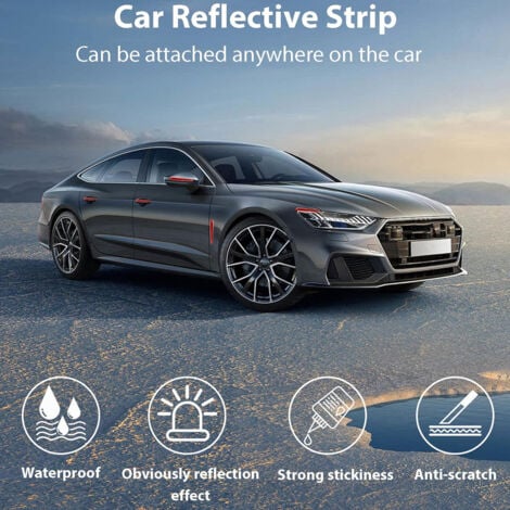 Ashata Autocollant De Capot 3 Pièces Voiture Corps Autocollant Flamme