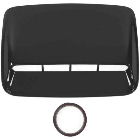 Cache d'aération de capot moteur noir brillant universel pour modification de voiture (1/5)