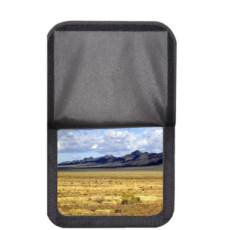 Store pour fenêtre et porte de camping-car, 63,5 x 40,6 cm, pliable, en tissu Oxford, pare-soleil, rideau de douche occultant pour pare-brise et accessoires de camping-car (1/5)