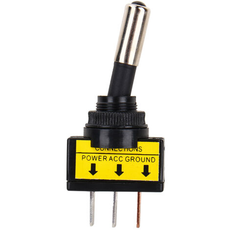 Interrupteur LED Lumineux 12V Voiture Moto - 3 Broches, Bord Rouge Ou Bleu, On/Off, Neuf