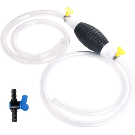 Pompe Manuelle, 20MM Pompe à carburant à main Universelle avec 2M, Poire amorçage Auto Bateau, Pompe Essence de Transfert de Portable Manuel pour voiture, bateau, moteur diesel, essence (1/5)