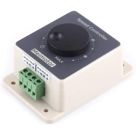 12V Contrôleur de vitesse du moteur, contrôleur de vitesse du moteur PWM modulateur de largeur d'impulsion DC10-60V 20A Shell étanche (1/5)