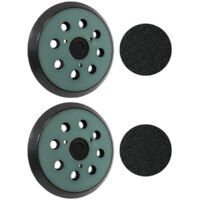 Plateau de Ponçage 125mm Disques de Ponçage à 8 Trous patin Ponceuse Makita 5 Pouces pour Makita BO 5010, 5030, 5031, 5041, DeWalt DW420, DW421, Porter Cable 390, 382, 343(2pcs)