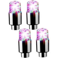 Bouchons de Valve - Universel - Lumineux LED - attendus - Installation Facile - 4 pièces