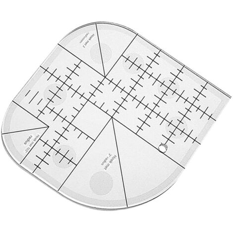 Règle d'angle incurvée pour courtepointe, patchwork de couture  Modèles de couture à bords ronds, outils de patchwork pour fournitures de couture, maison, bureau (1/5)
