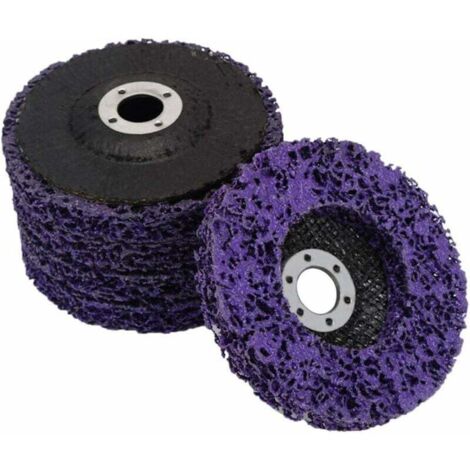 Paquet de 5 disques abrasifs pour meuleuse d'angle - Disque de nettoyage pour enlever la peinture, rouille (1/5)
