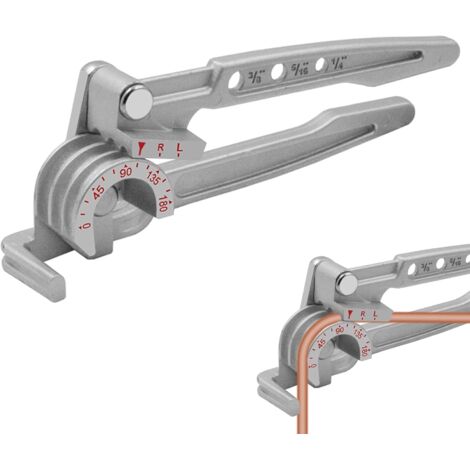 Cintreuse de tubes à 180° pour tubes en cuivre, cintreuse à cliquet pour tubes de 3/8", 1/4", 5/16", en cuivre, laiton, aluminium et acier fin (1/5)