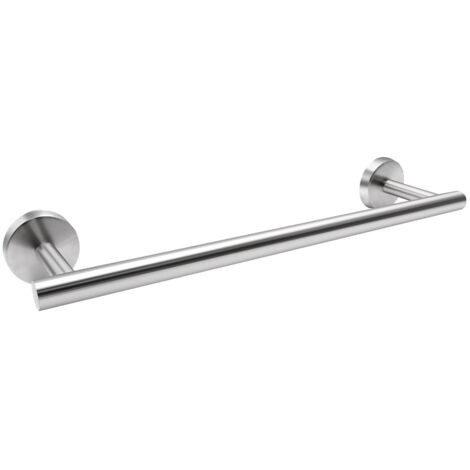 Barre porte-serviettes mate, porte-serviettes long, convient pour contenir les serviettes de bain et les serviettes de douche, en acier inoxydable avec une finition mate, dimensions : 40 x 5,5 x 9 cm (1/5)