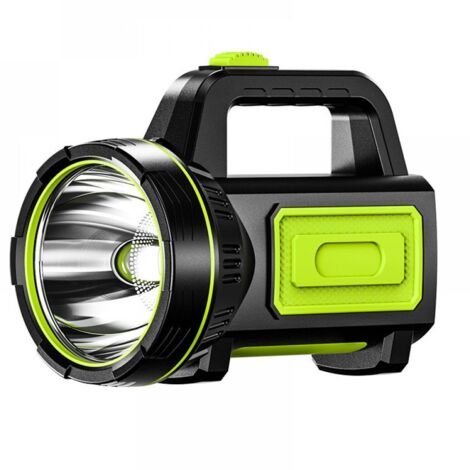 Lampe torche LED ultra-lumineuse avec batterie haute capacité, éclairage latéral, lampe torche étanche haute puissance, adaptée aux situations d'urgence, à la randonnée, au camping et à la chasse (1/5)