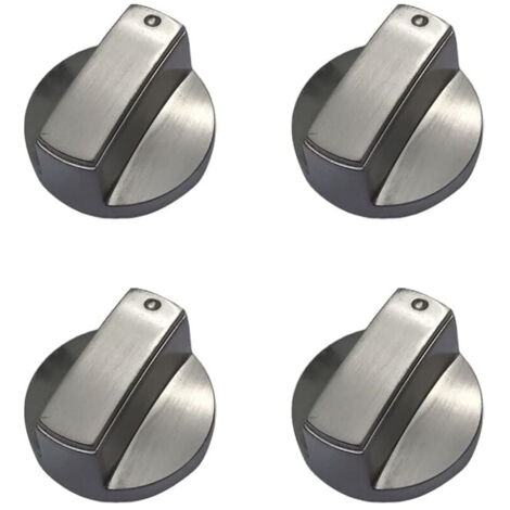 Lot de 4 boutons de cuisinière à gaz universels en métal pour cuisinière à gaz - 6 mm (1/5)