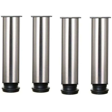 Möbelbeine – 4er-Set, höhenverstellbare Möbelbeine aus Edelstahl für Sofa, Tisch, Schränke – 25 cm – 25 cm