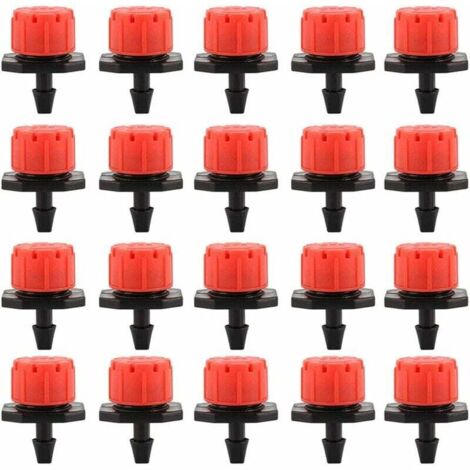 100 Stück Tropfer, Tropfbewässerungstropfer, Garten-Emitter-Sprinklerdüsen, 360° verstellbare automatische Tropfbewässerung zum Selbermachen (1/5)
