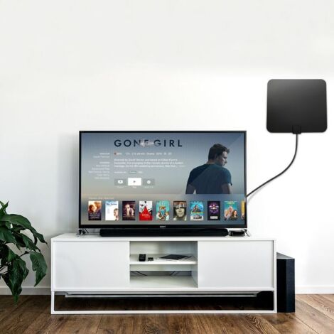 Leistungsstarke TV-Zimmerantenne, verstärkte TV-Signale, 50 Meilen, EU-Stecker (1/4)