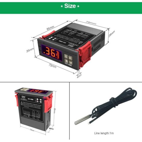 STC-1000 Digitaler Temperaturregler Mit Sensor –  Produktbild-Vorschau 2