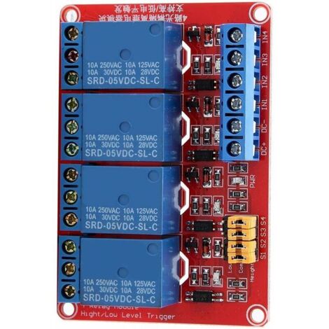 1-Kanal Optokoppler Relaismodul – High/Low Trigger, 5V/12V/24V, 10A, Mit Jumper-Einstellung