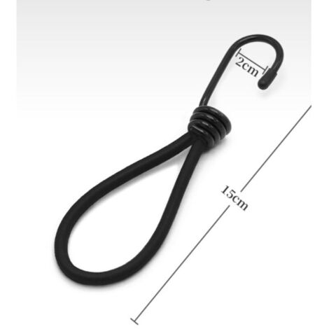Set: 10-20 Stück Spanngummi mit Haken, 17cm Planenspanner mit Haken