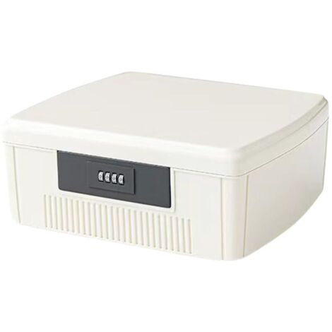Verschließbare Aufbewahrungsbox Mit 4-stelligem Zahlenschloss – 25x19,8x17,8 Cm – Für Dokumente, Werkzeug, Wertsachen – PP-Material