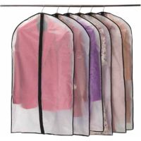 Kleidersack, Lang, 6, Stück, Hochwertige, Kleidersäcke, Transparent, 60×100, Cm, Atmungsaktiv, Stoff