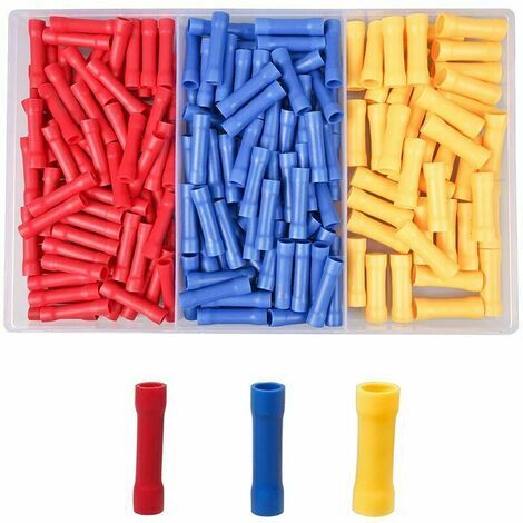 10 Terminali A Cappello Blu Da 6 Mm - Per Cavi Elettrici, Con Isolamento, Da Crimpare - Foto 3