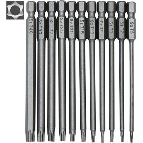 Punta Da Cacciavite A Percussione T40 Torx, Stella, 50mm, Magnetica, Esagono 1/4'', KELSON, Acciaio S2
