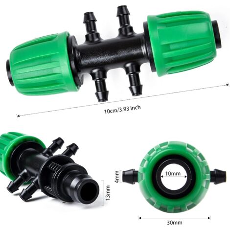MroMax - Tubo di compressione in ottone da 6 mm, adattatore