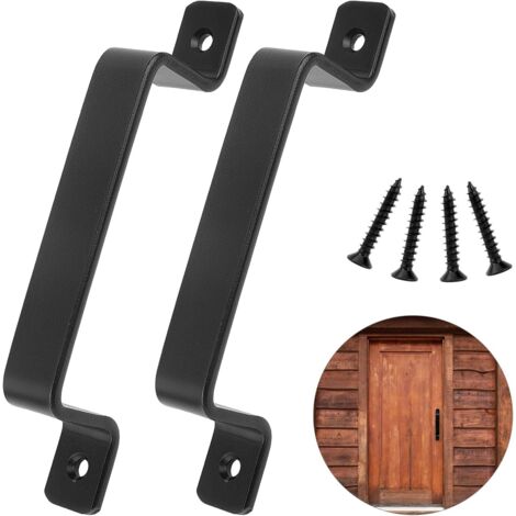 Maniglia Per Porta Scorrevole Con Piastra Posteriore – 2 Pezzi Argento, Per Armadio, Cucina E Garage, Distanza Fori 16,5 Cm