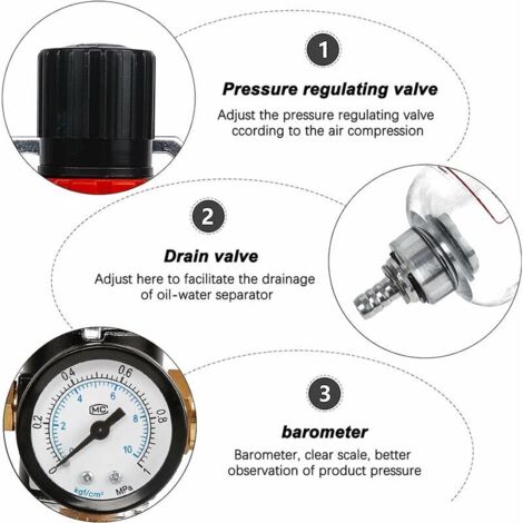 Separatore olio/acqua 30MPa Filtro compressore aria PCP ad alta pressione 4500PSI per immersioni (blu) | Leroy Merlin