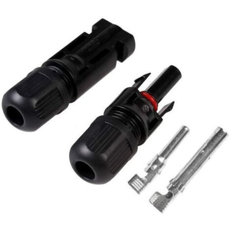 10 Paia Connettori MC4 Maschio/Femmina per Sistemi Fotovoltaici Cavo Pannello Solare,Accessori Cavo Pannelli Solari,Impermeabile | Leroy Merlin