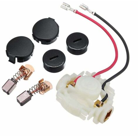 Kit spazzola di carbone + portaspazzole + tappi + copritappi per Makita CB430 BGA450 BGA452 BJS160 BJS161 (1/5)
