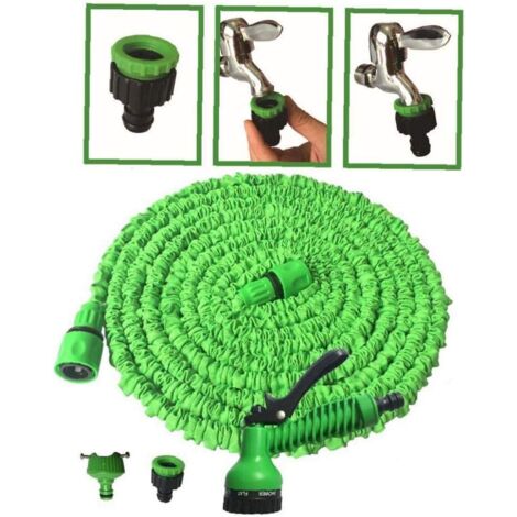 Tubo flessibile dell'acqua da giardino 50ft con ugello a 10 funzioni, tubo fless