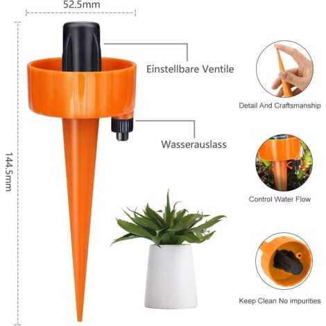KIT di irrigazione smart a goccia, con tubo flessibile per: serre, giardini, balconi, orto, vasi. Gestibile