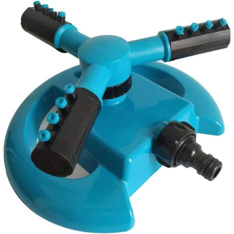 Irrigatore Regolabile A 360° Per Giardino – Sistema Ad Alta Pressione Con 4 Ugelli Orientabili (15-45°), Connettore Doppia Porta, In ABS, Per Prato E Cortile - 4