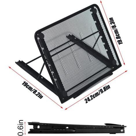 Goorder Supporto per Laptop Sotto la Scrivania, Staffa per Rack Organizer per Montaggio su